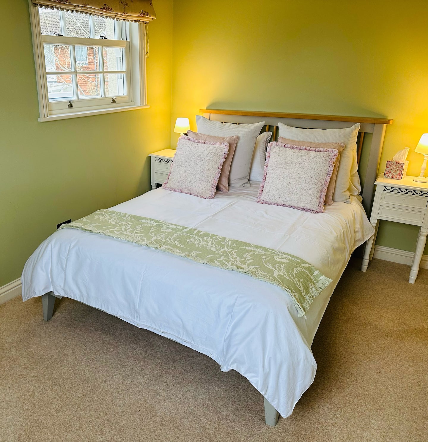 Five bedrooms, six beds