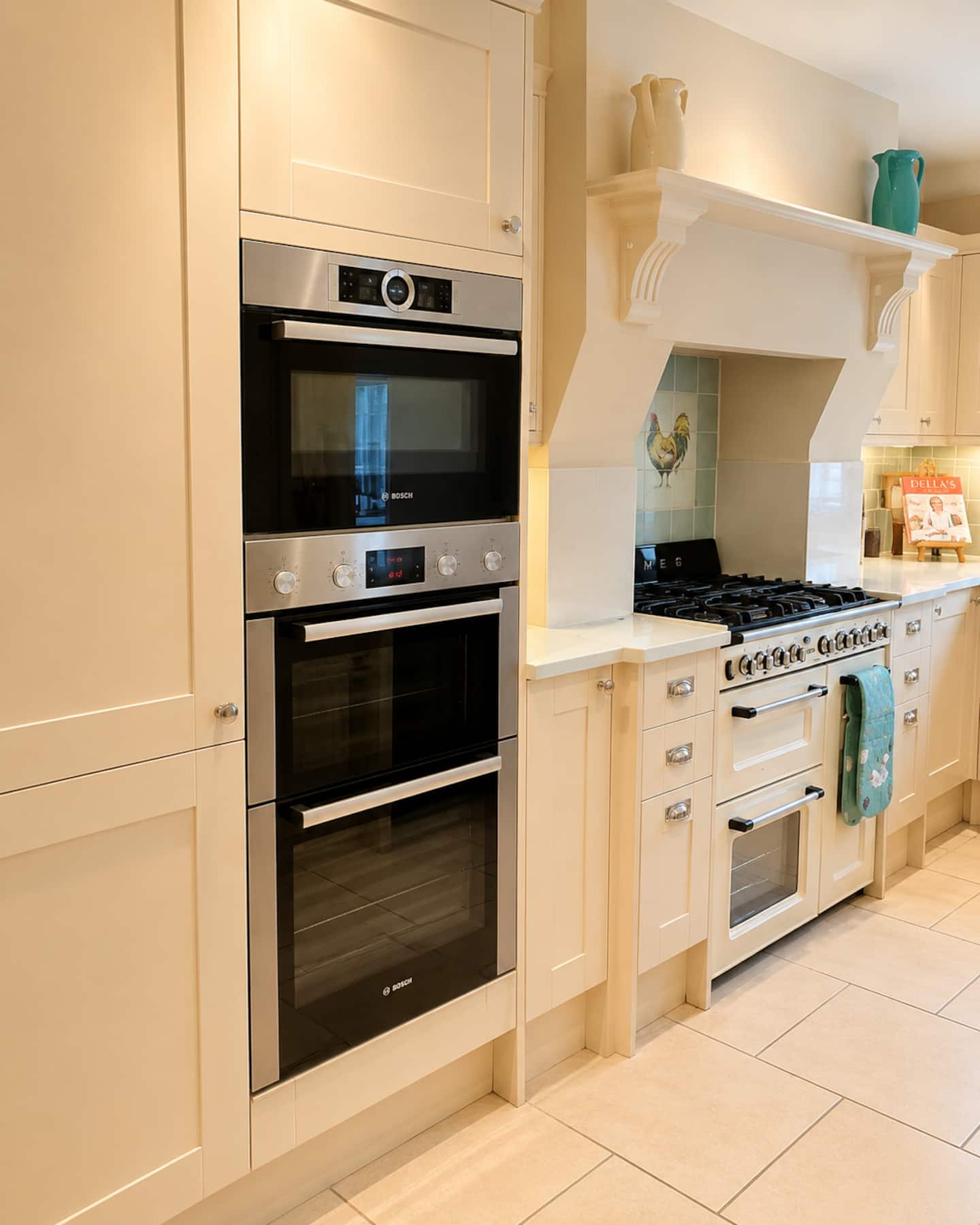 Kitchen worktops and cooking space
