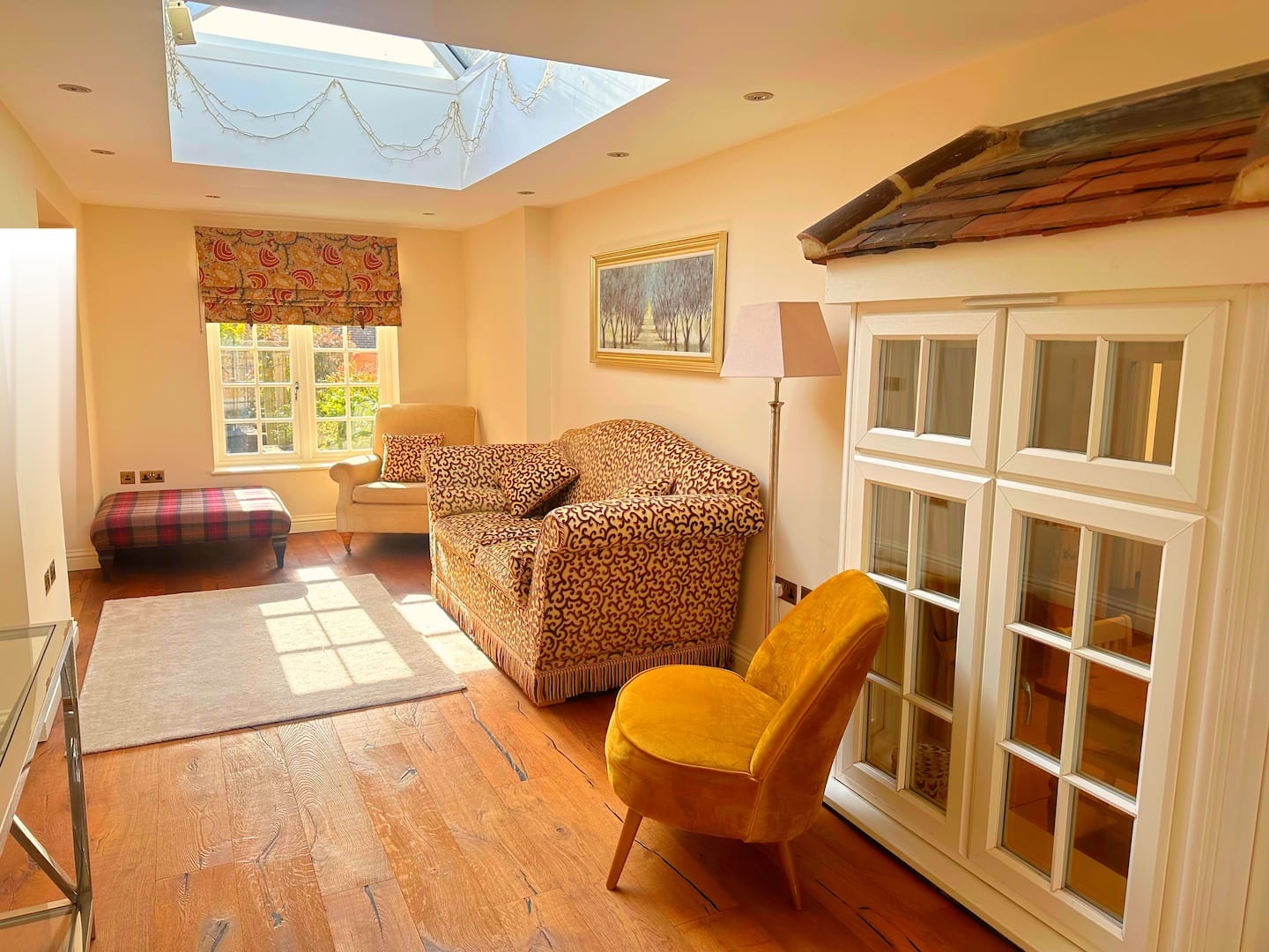 Cosy sitting area inside the cottage